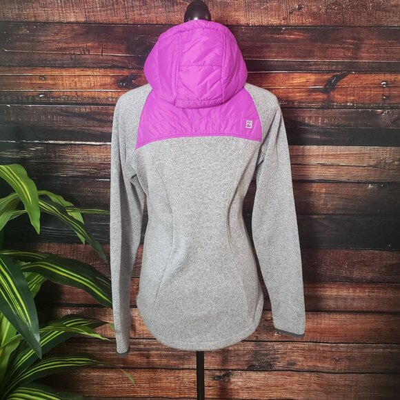 Avalanche Jacket S Hooded Full Zip Gray Magenta - Picture 3 of 11